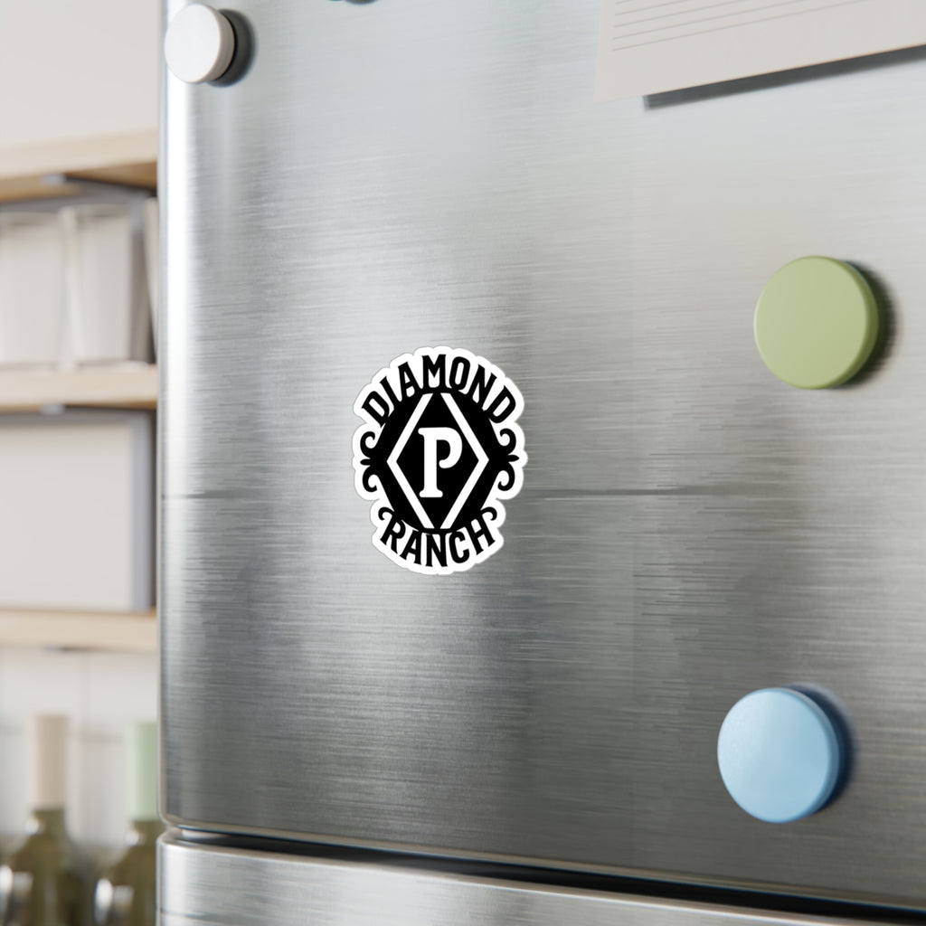 Diamond P Ranch Kiss-Cut Vinyl Sticker — Western Ranch Logo Decal