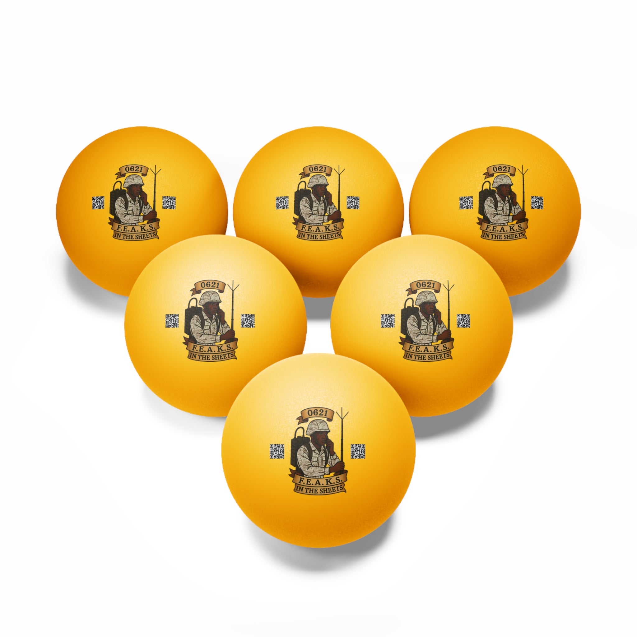 0621 FEAKS in the Sheets Ping Pong Balls (6-Pack)