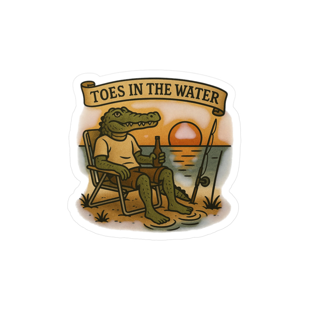 Toes in the Water Vinyl Decal