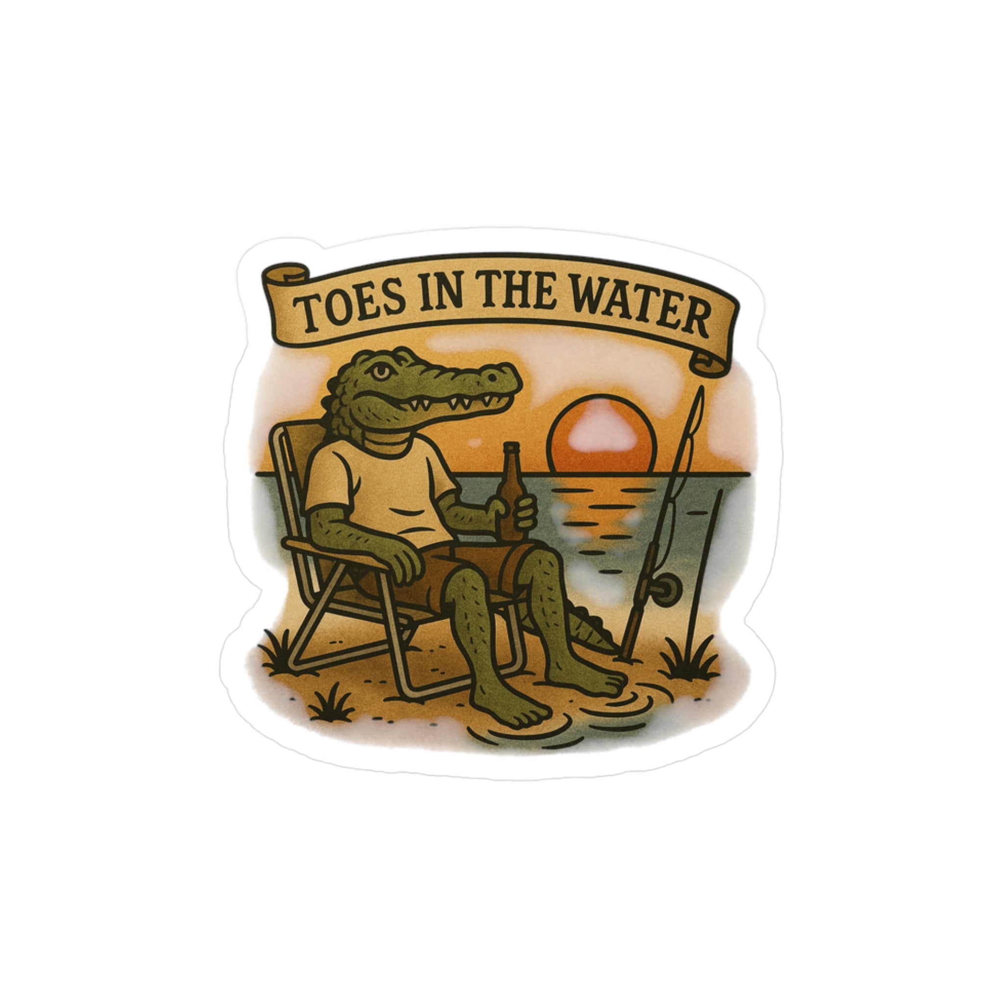 Toes in the Water Vinyl Decal