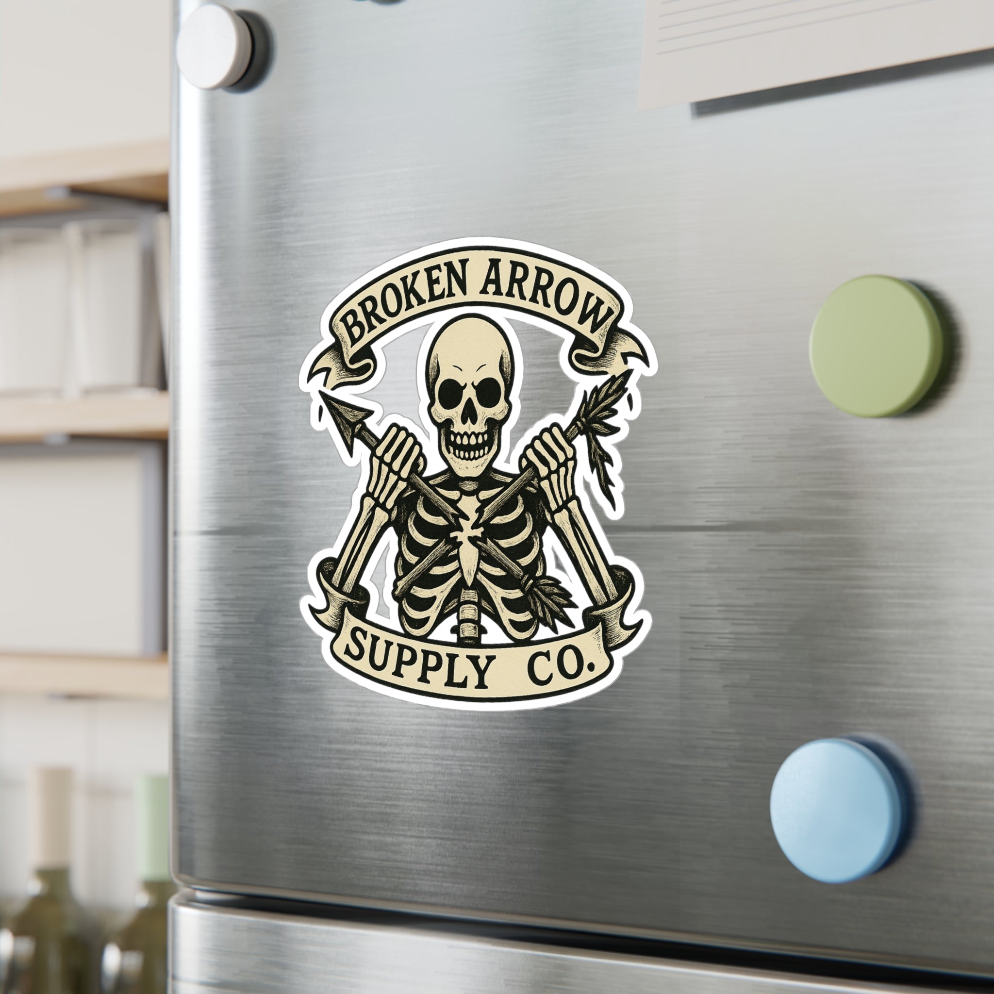 Skull & Arrow Vinyl Decal - Broken Arrow Supply Co.