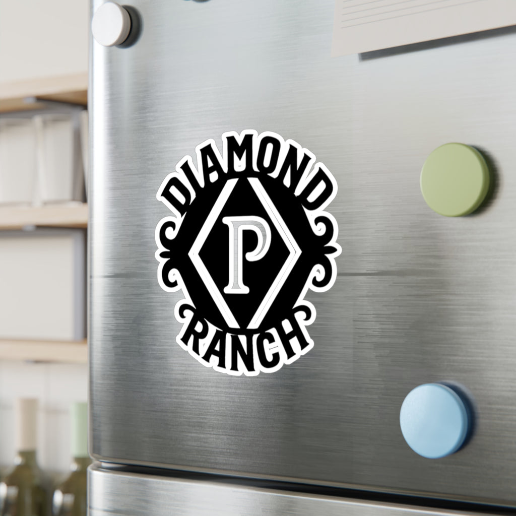 Diamond P Ranch Kiss-Cut Vinyl Sticker — Western Ranch Logo Decal