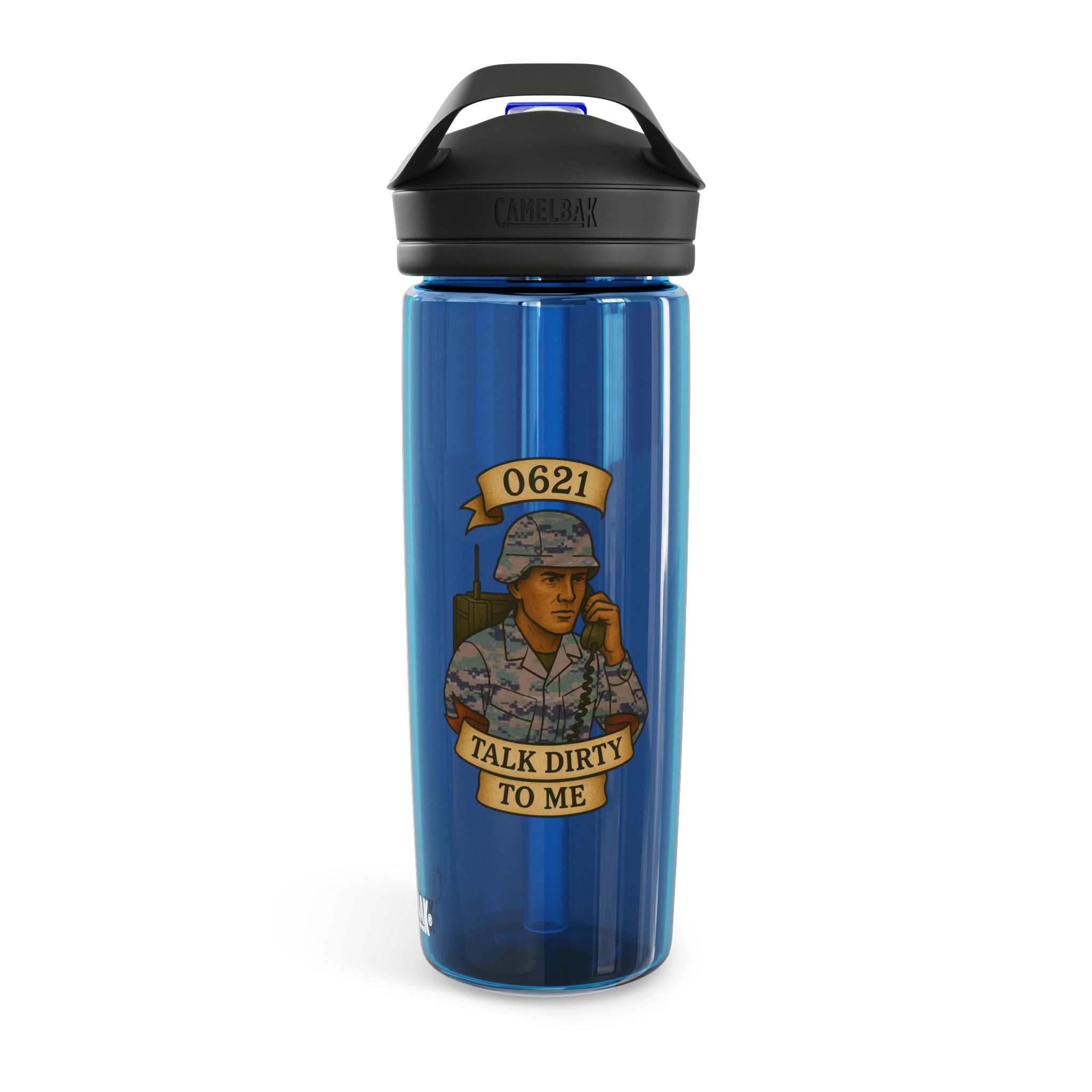Military Humor CamelBak Water Bottle — "0621 Talk Dirty To Me" 20oz/25oz