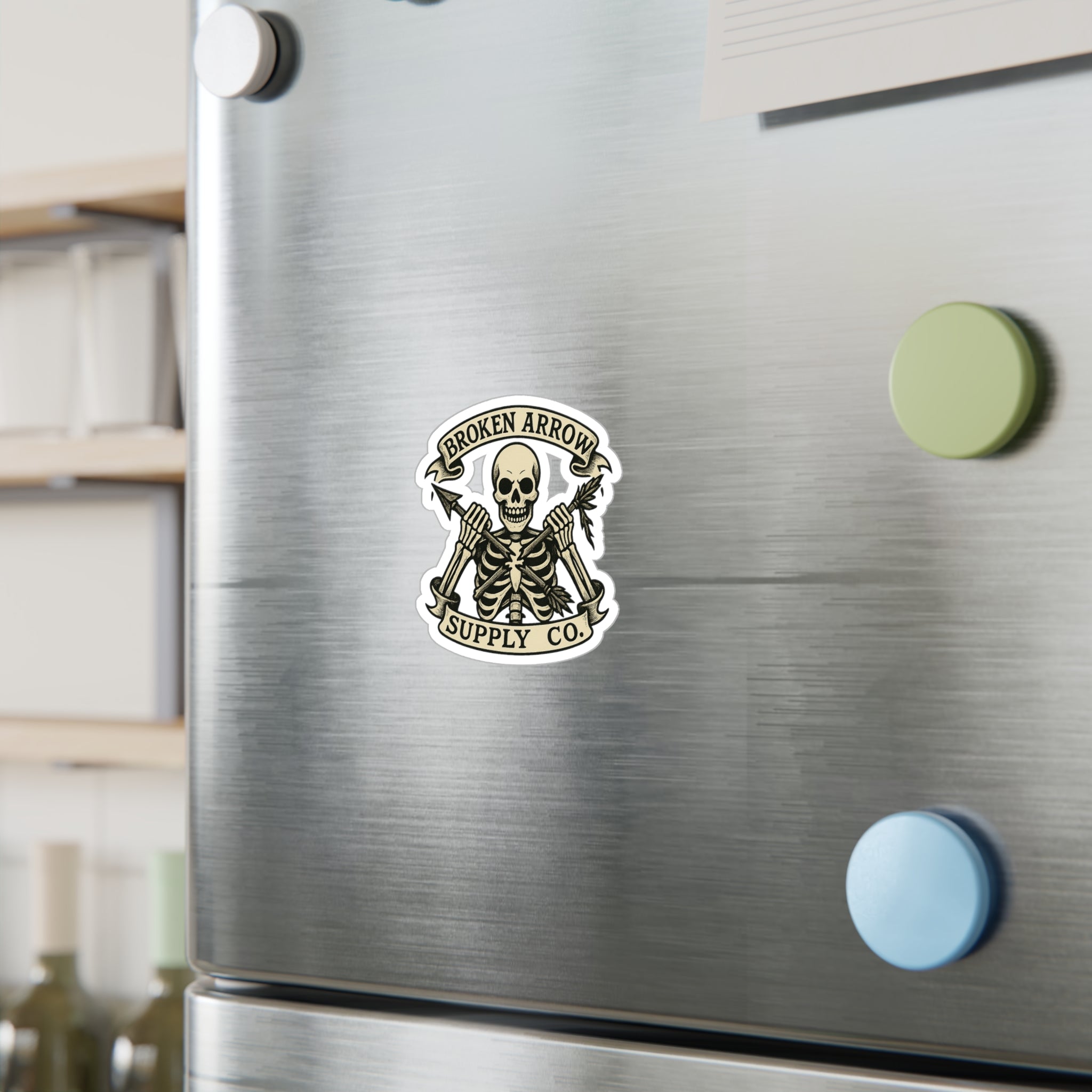 Skull & Arrow Vinyl Decal - Broken Arrow Supply Co.