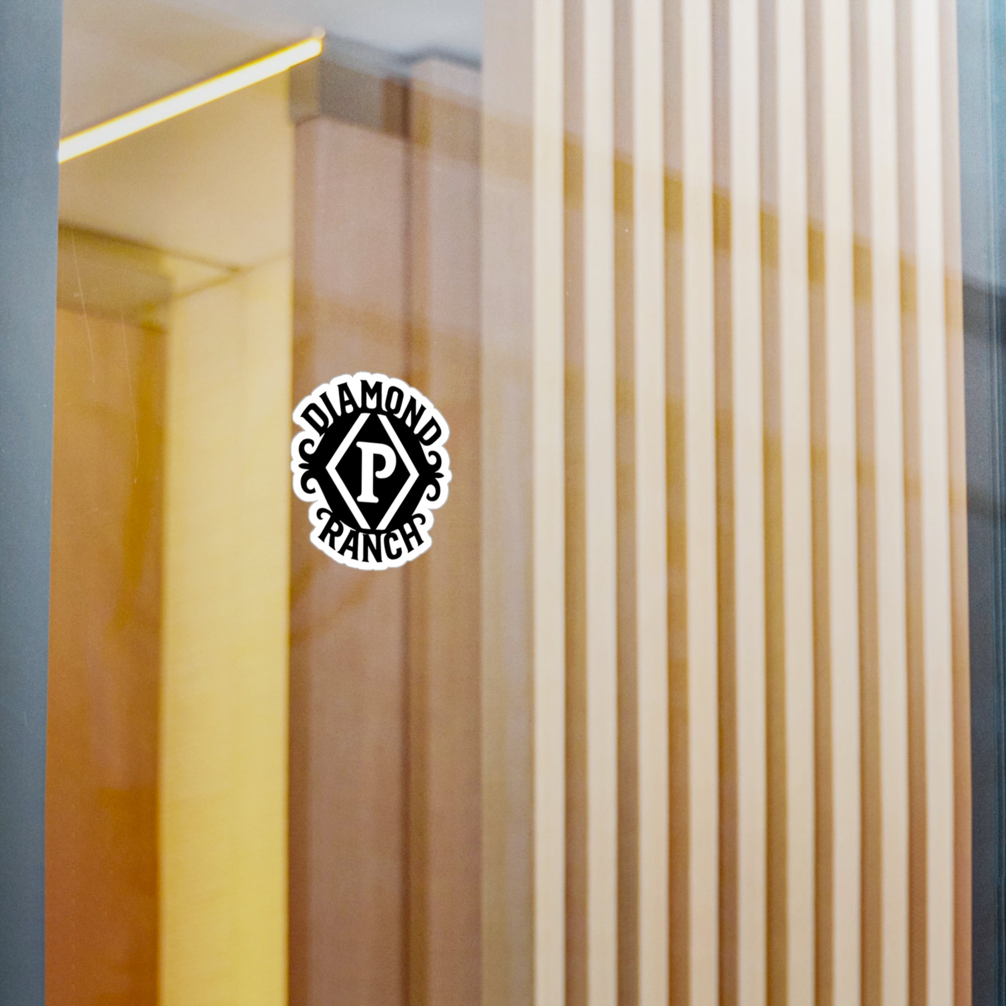 Diamond P Ranch Kiss-Cut Vinyl Sticker — Western Ranch Logo Decal