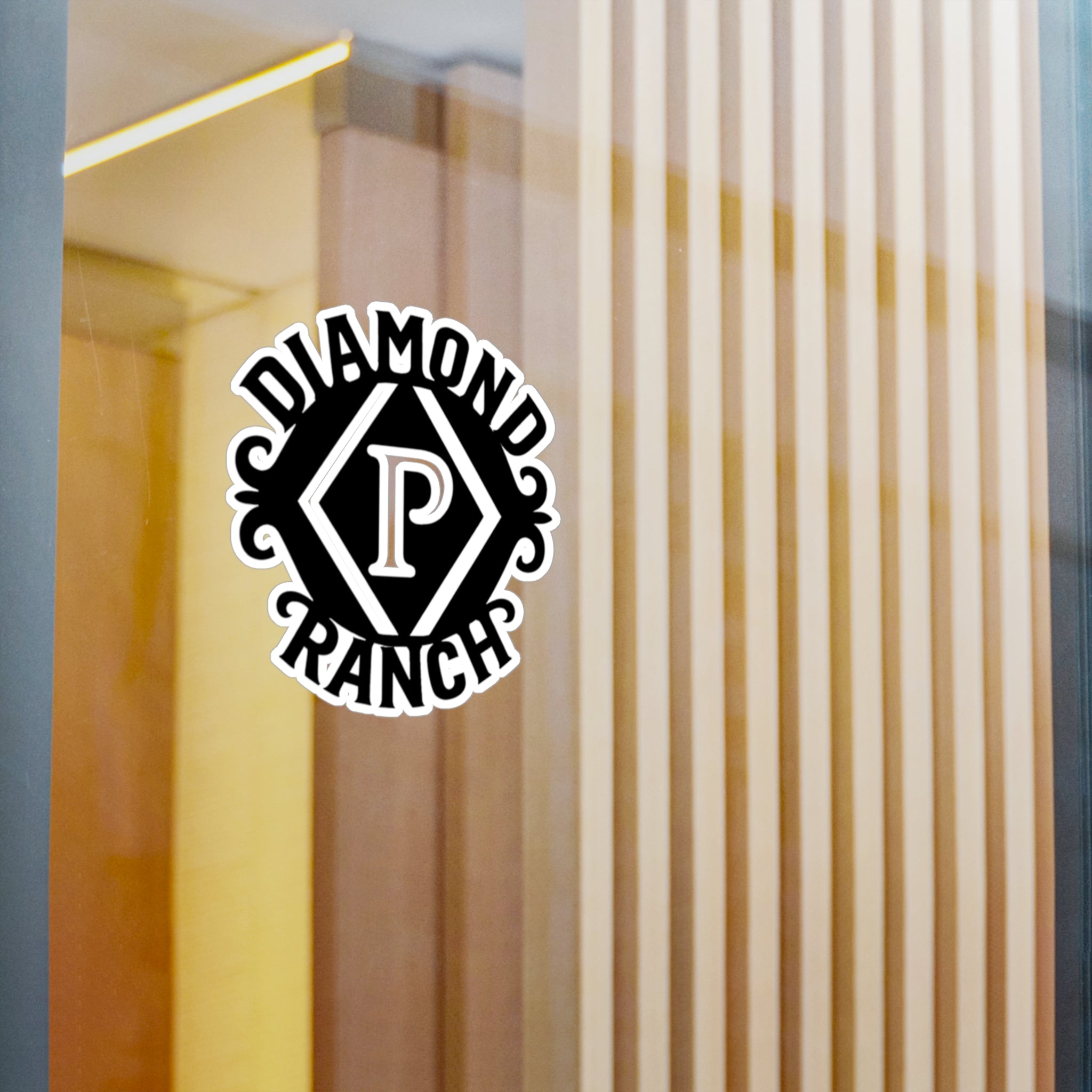 Diamond P Ranch Kiss-Cut Vinyl Sticker — Western Ranch Logo Decal