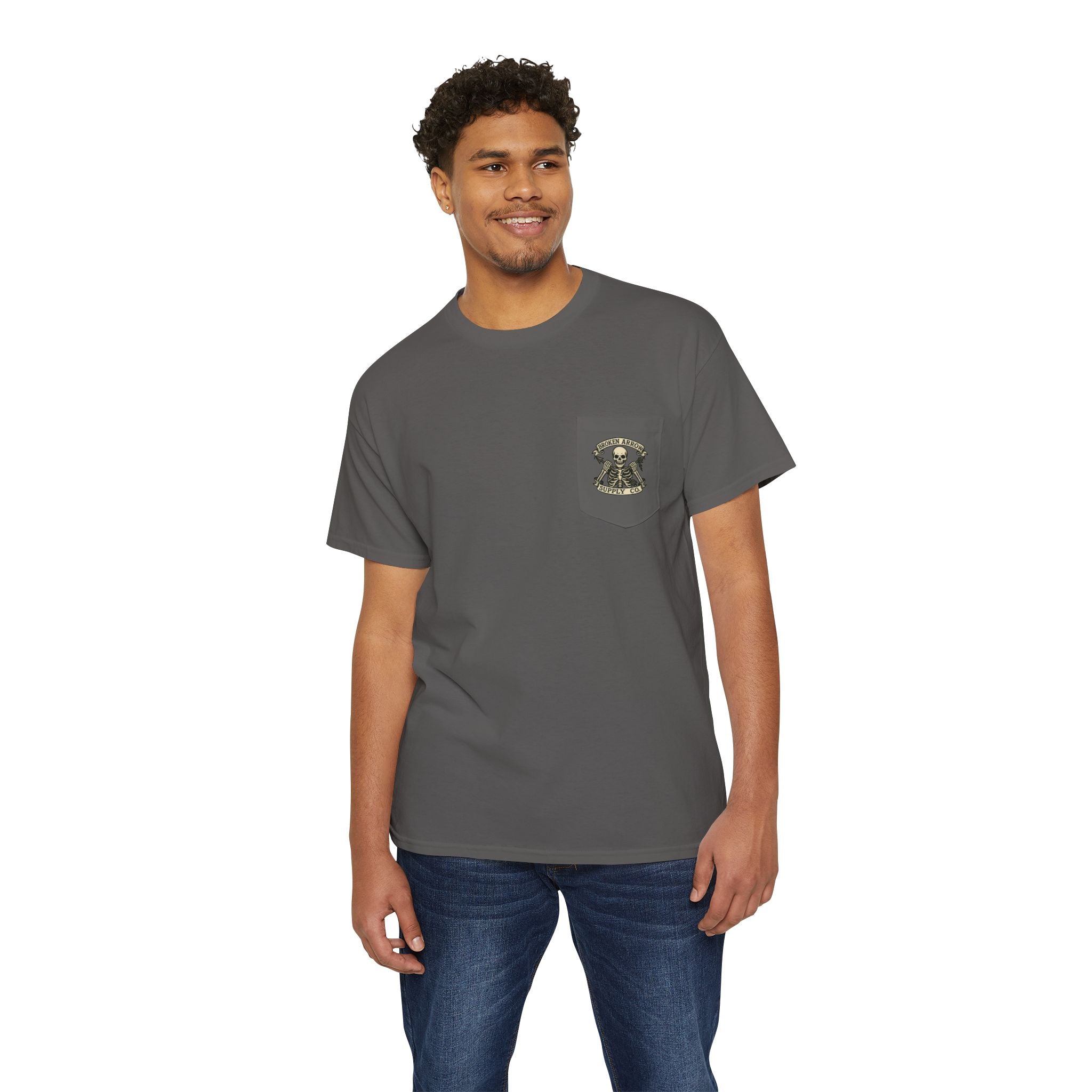 Kirkwood Hunting Club Pocket T‑Shirt — 'Think I’ll Stay Here and Drink'