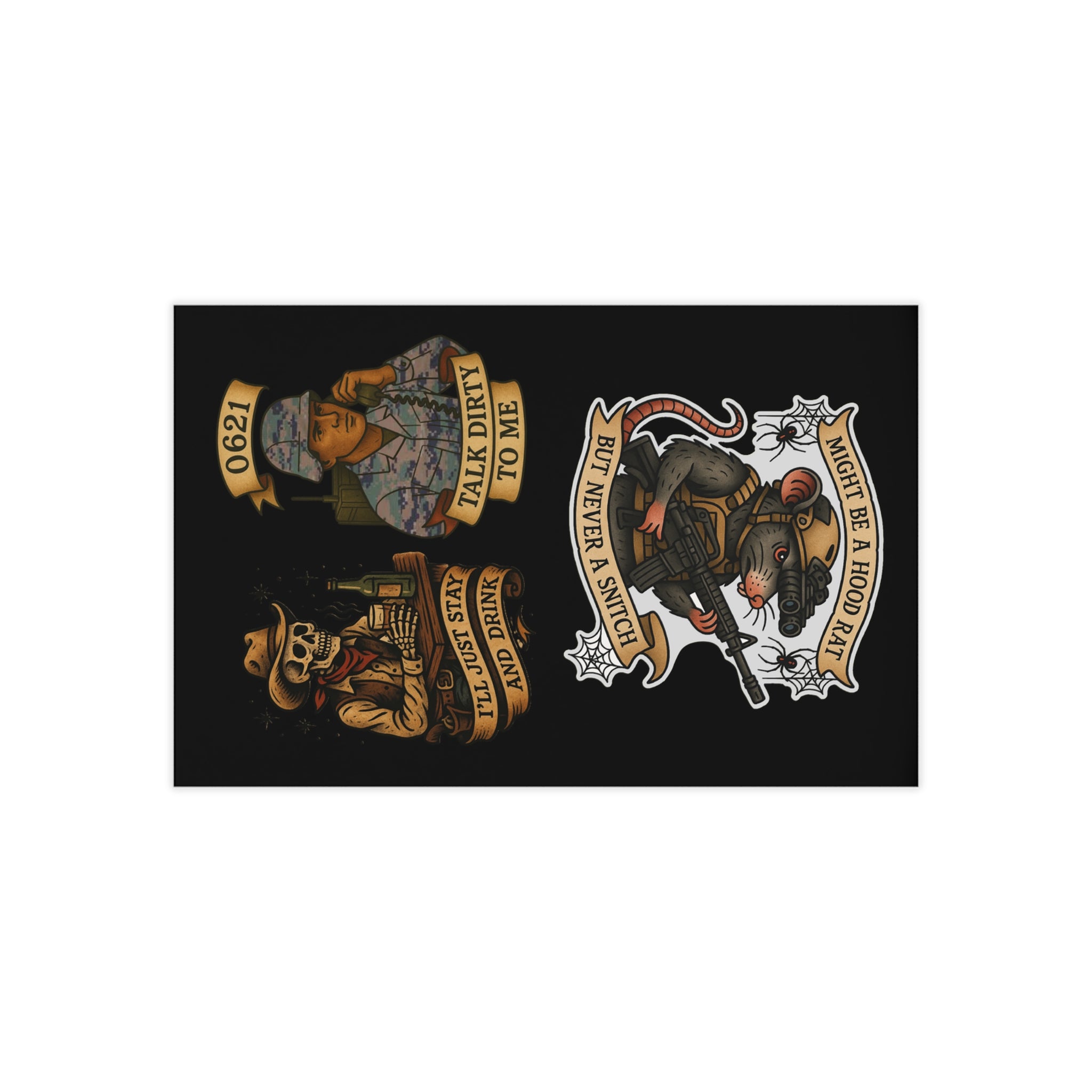 Business Cards — Custom Dark Skull & Tattoo-Inspired Design, 100 pcs