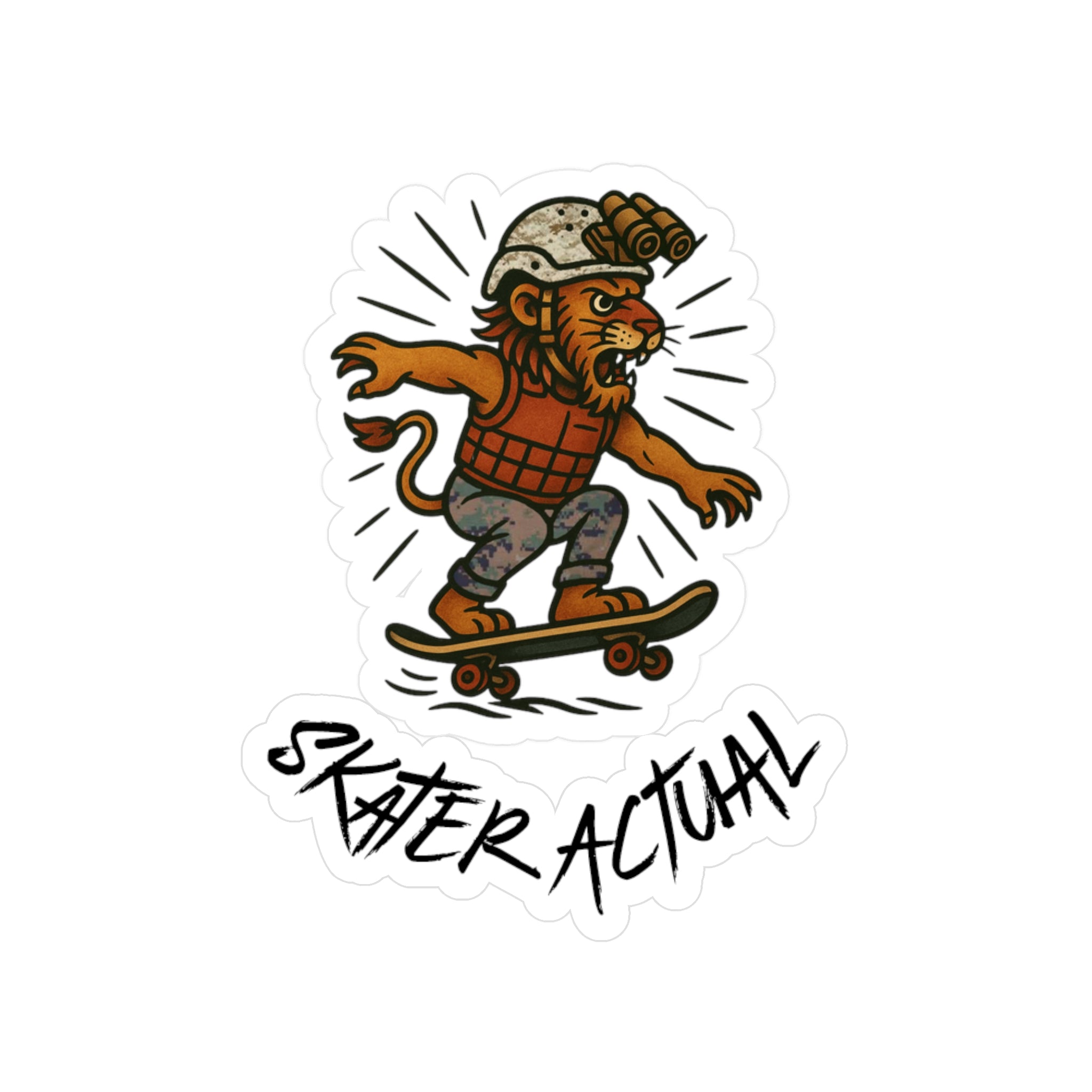 Skater Actual Vinyl Decal