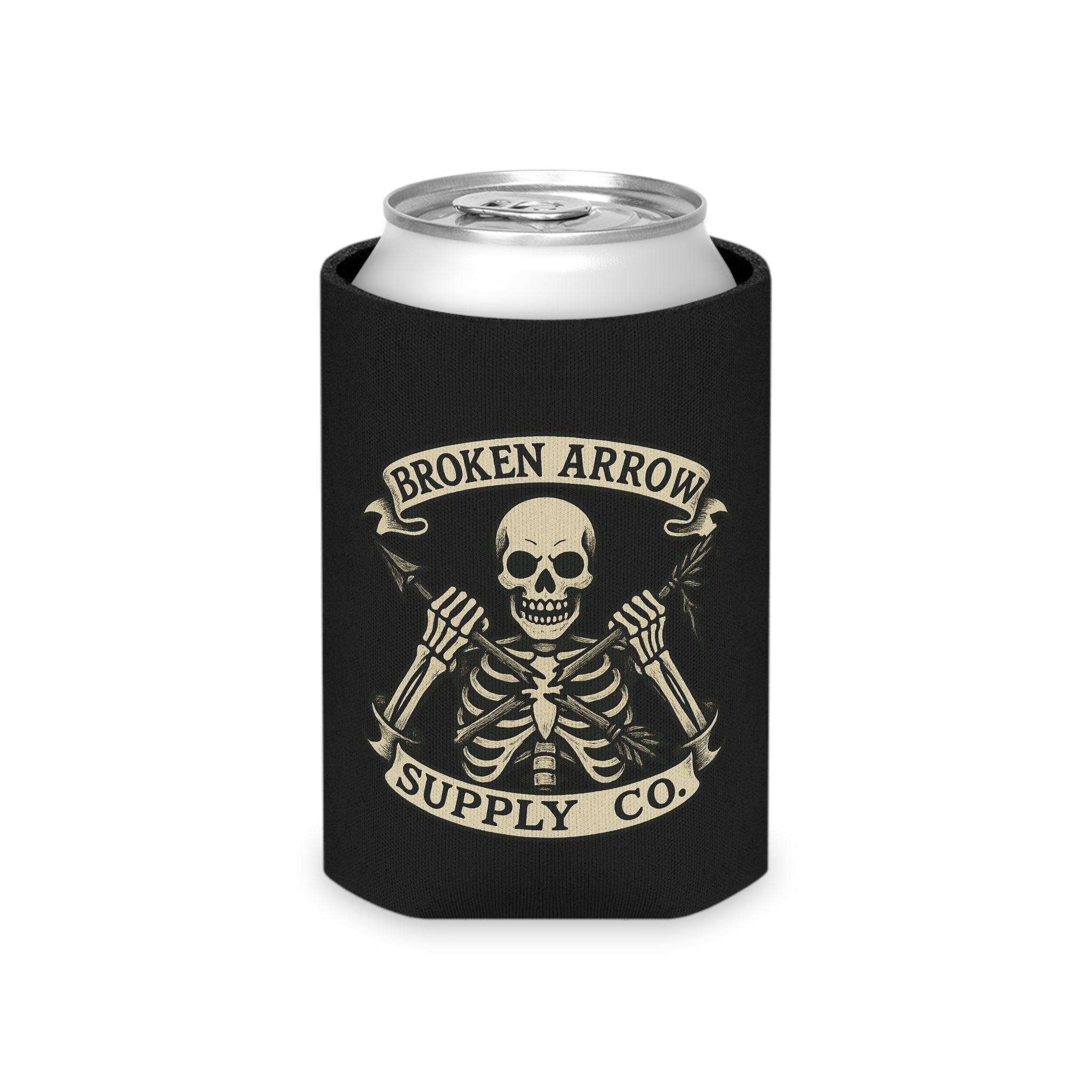 Skull & Crossbones Can Cooler - Broken Arrow Supply Co.