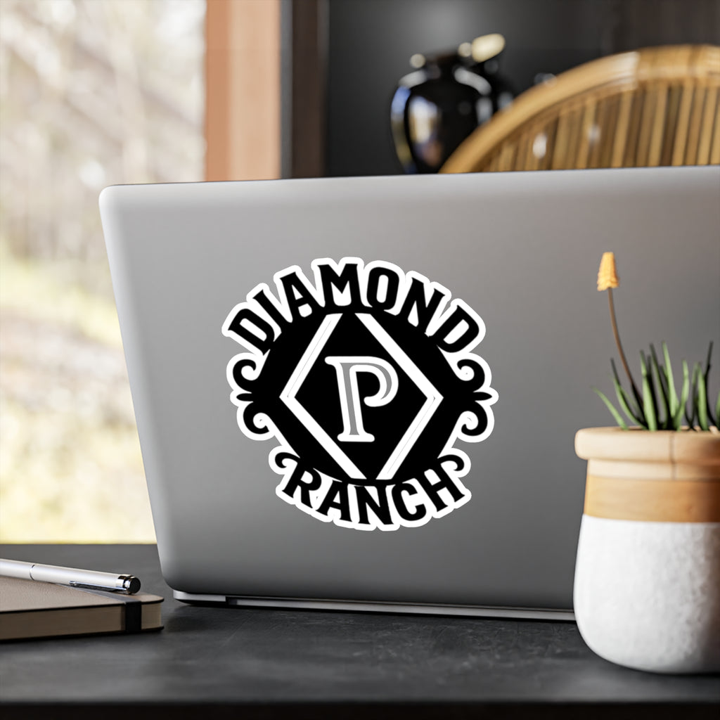 Diamond P Ranch Kiss-Cut Vinyl Sticker — Western Ranch Logo Decal