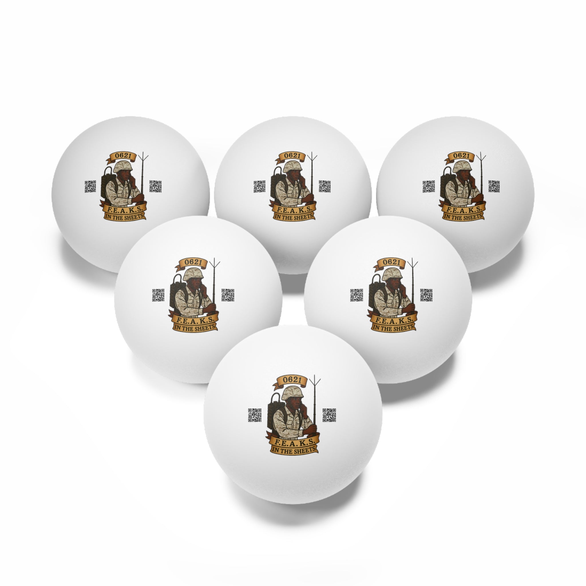 0621 FEAKS in the Sheets Ping Pong Balls (6-Pack)