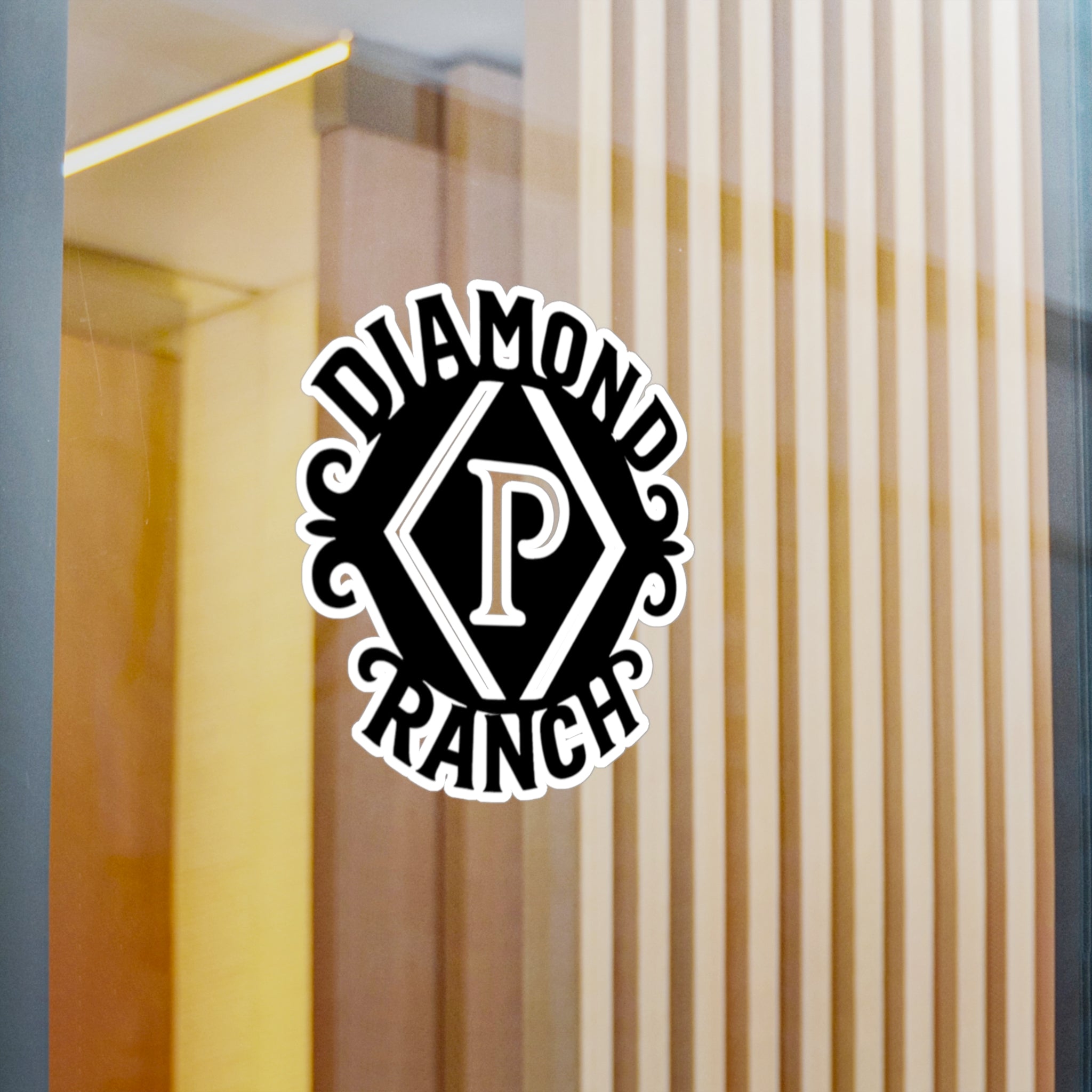 Diamond P Ranch Kiss-Cut Vinyl Sticker — Western Ranch Logo Decal