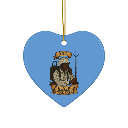 0621 F.E.A.K.S. In The Sheets Ceramic Ornament