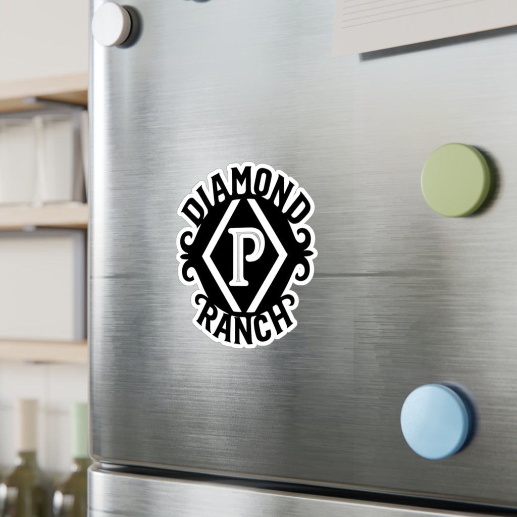 Diamond P Ranch Kiss-Cut Vinyl Sticker — Western Ranch Logo Decal