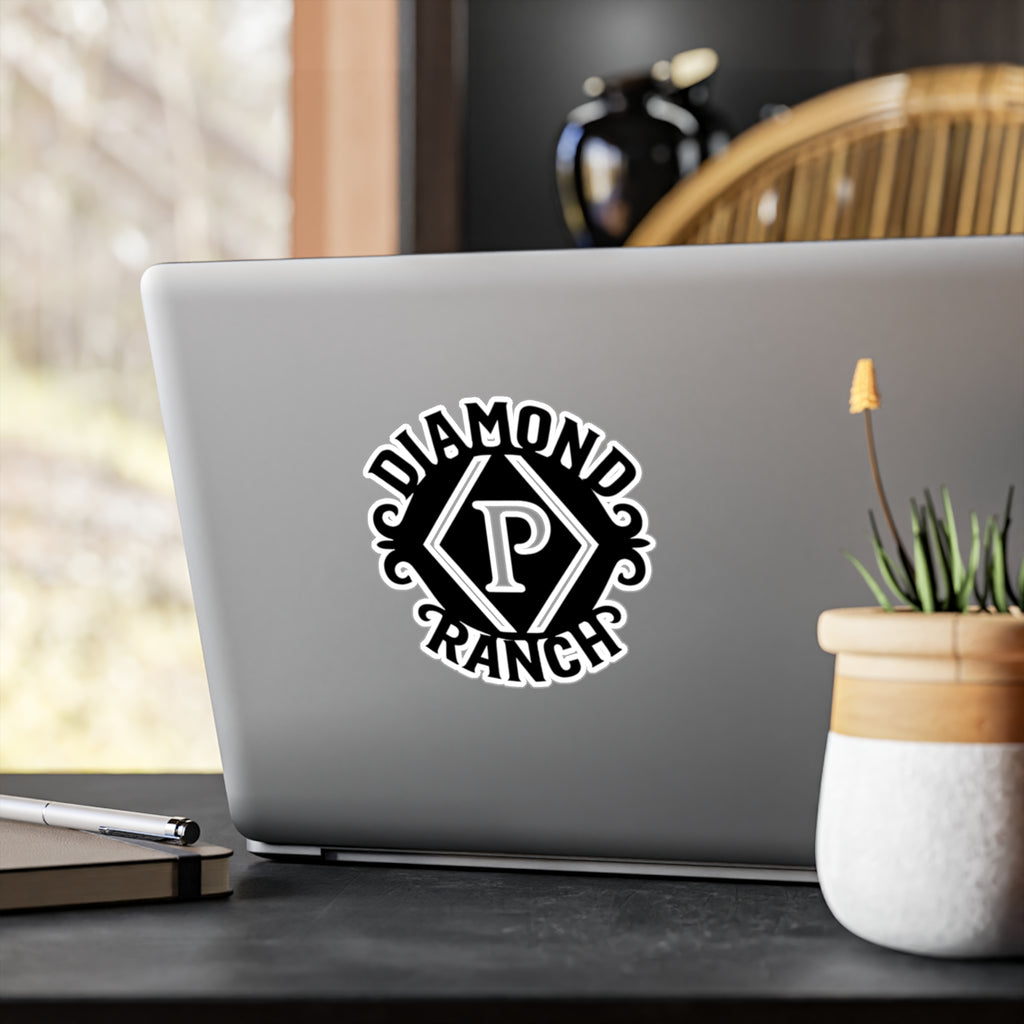 Diamond P Ranch Kiss-Cut Vinyl Sticker — Western Ranch Logo Decal