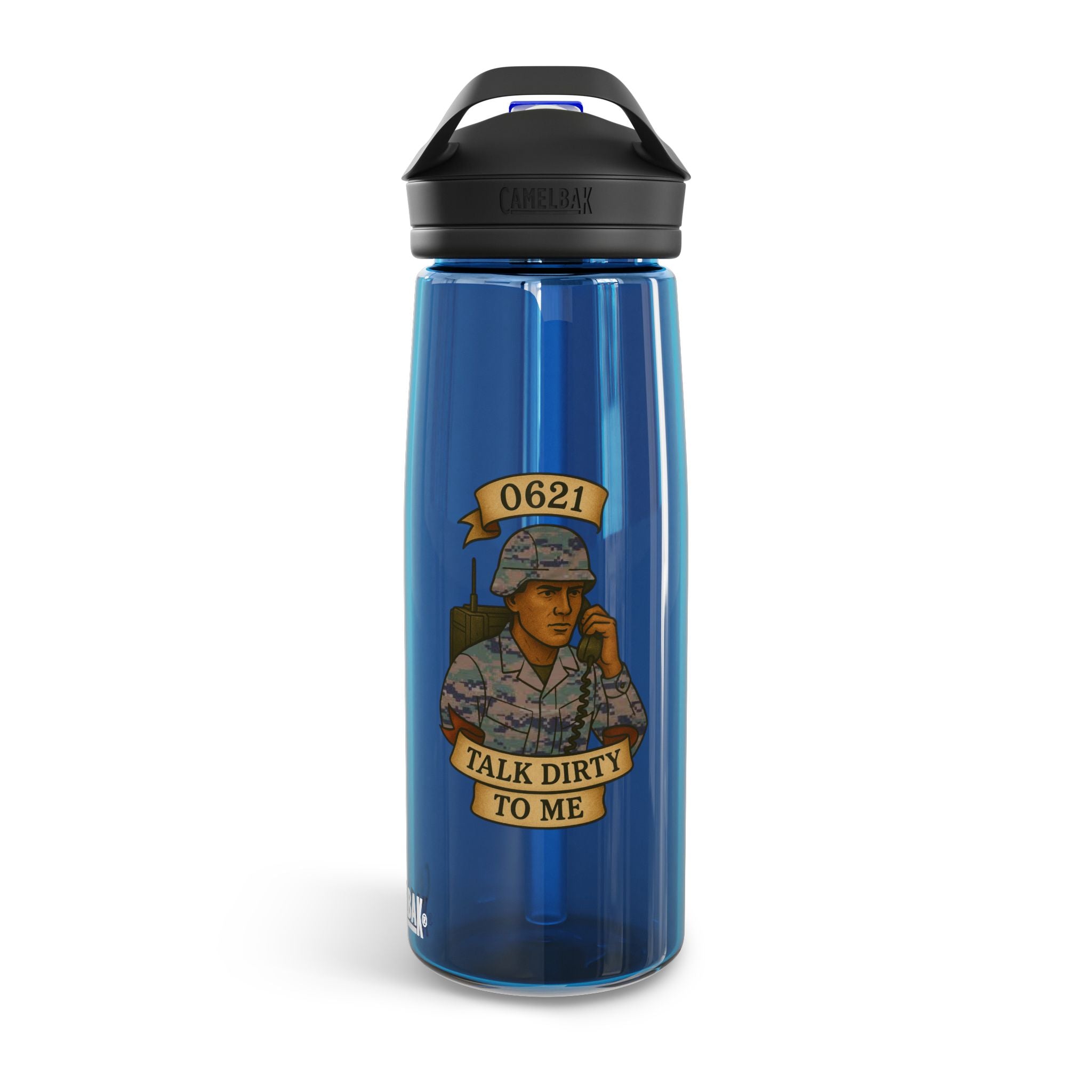 Military Humor CamelBak Water Bottle — "0621 Talk Dirty To Me" 20oz/25oz