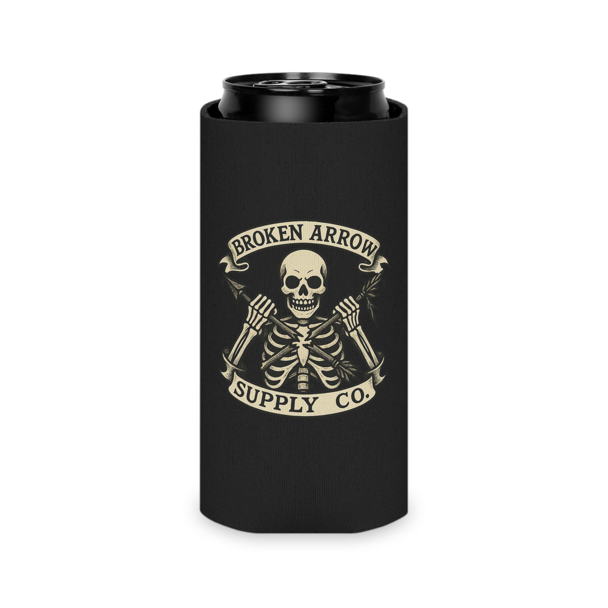 Skull & Crossbones Can Cooler - Broken Arrow Supply Co.