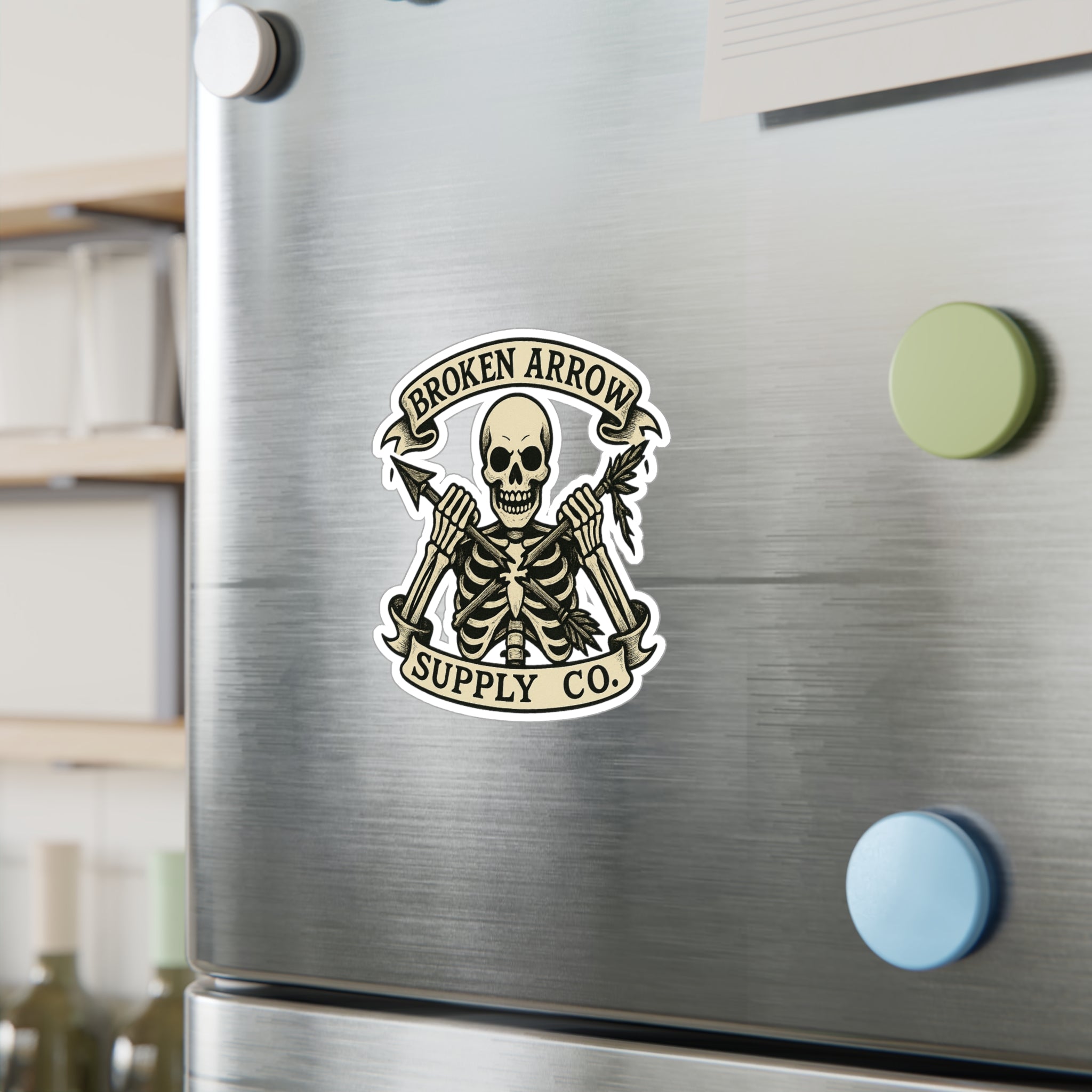 Skull & Arrow Vinyl Decal - Broken Arrow Supply Co.